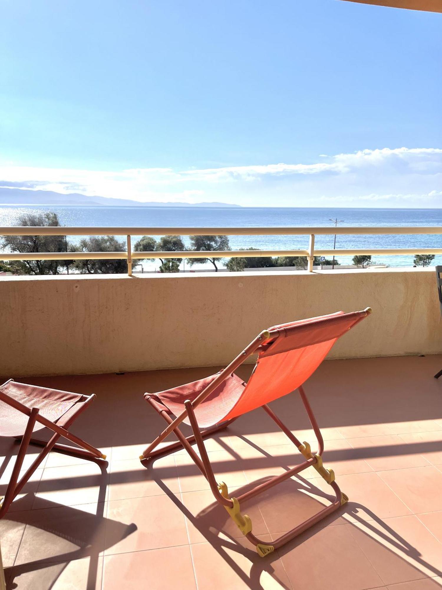 Aria Marina Duplex Vue Mer Route Des Sanguinaires, Plage A 50M, Parking Gratuit, 4 Pers Ajaccio  Ngoại thất bức ảnh